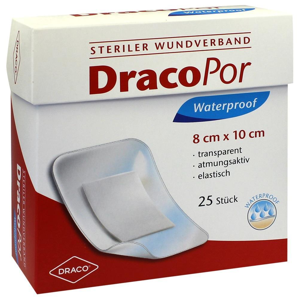 Eine Schachtel mit 25 wasserdichten, elastischen Wundverbänden.